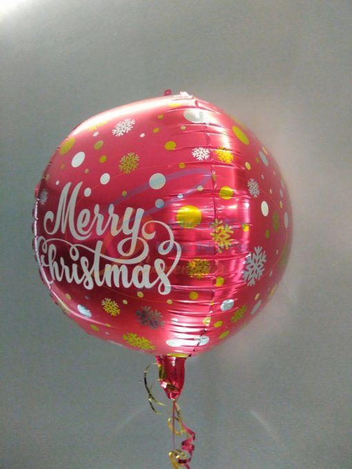 Bouquet de ballon alu Noël à l'Hélium
