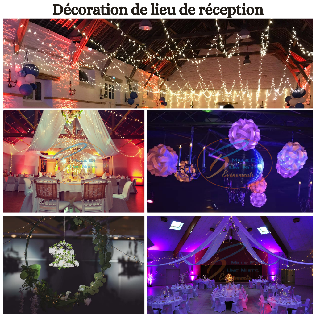 Décoration de votre lieu de réception,  Décoration événementiel sur région Bretagne: Rennes, Fougères, Vitré, St Malo, Normandie: Avranches, Granville, Pays de la Loire: Laval... Pour votre Mariage, soirée d'entreprise, inauguration, soirée de gala