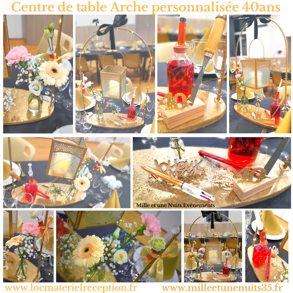 Centre personnalisé Anniverssaire

Décoration évènementiel Mariage  Sur  l'ille et vilaine: Fougères, Vitré, Rennes, St Malo, Antrain. Mayenne: Laval.  Manches: Avranches, Granville... mais aussi partout en région Bretagne, Normandie, Pays de la Loire