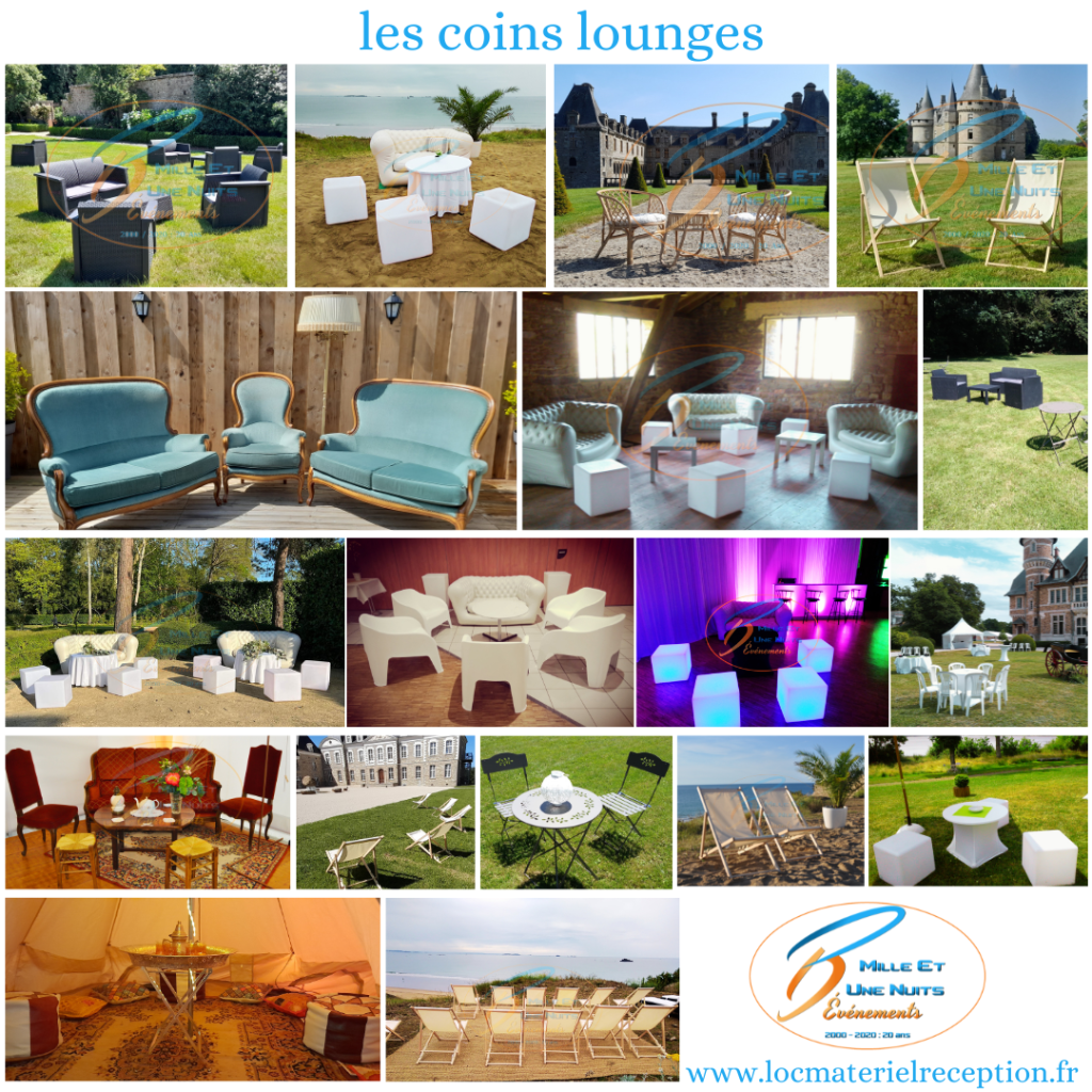 Location de mange debout, coin lounge, mobilier cocktail, bar  sur la région Bretagne: Rennes, Fougères, Vitré, St Malo, Normandie: Avranches, Granville, Pays de la loire: Laval, Mayenne...Pour votre Mariage, soirée d'entreprise,  soirée de gala.