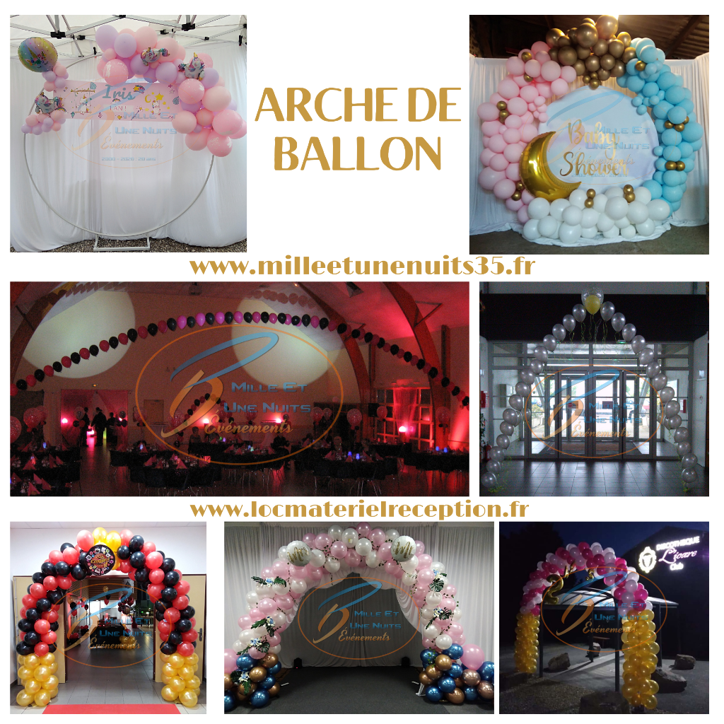 Décoration arche de ballon
Votre Décoration événementiel sur l'ille et vilaine: Fougères, Vitré, Rennes, St Malo, Antrain. Mayenne: Laval. Manches: Avranches, Granville... mais aussi partout en région Bretagne, Normandie, Pays de la Loire...