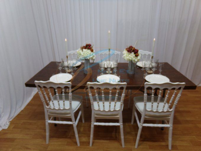 TABLE LE PLATEAU BOIS 1.90MX0.75M PIED METAL