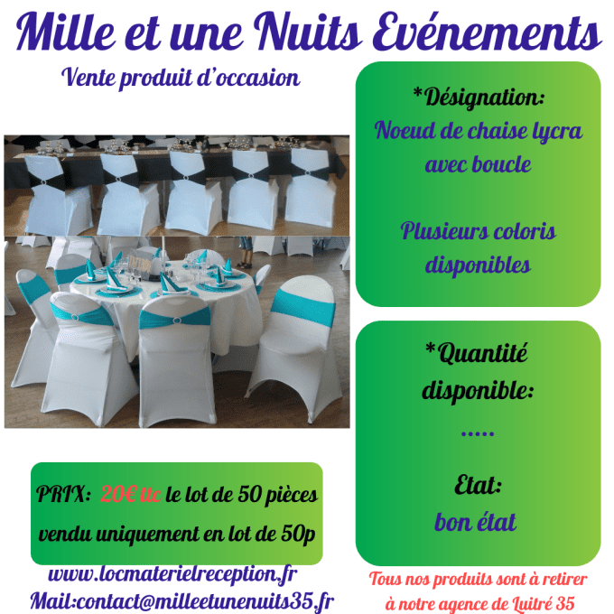 NOEUD DE CHAISE EN LYCRA