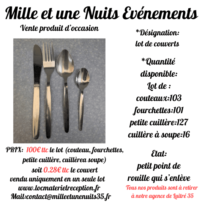 LOT DE COUVERTS