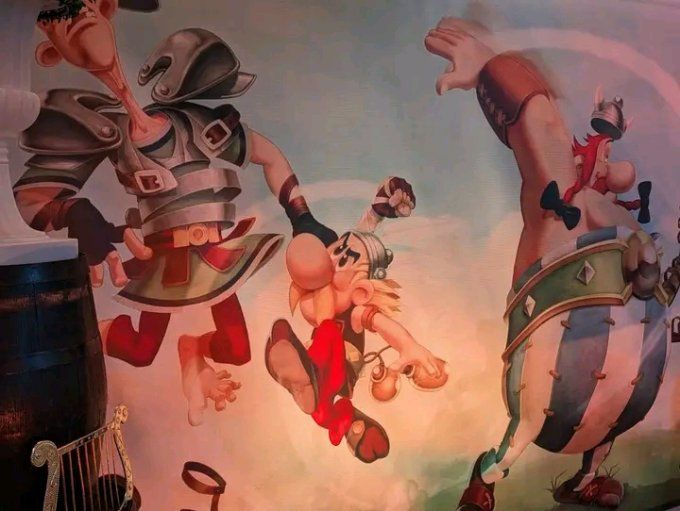 2 Toiles de fond Astérix et Obélix 3mx2m