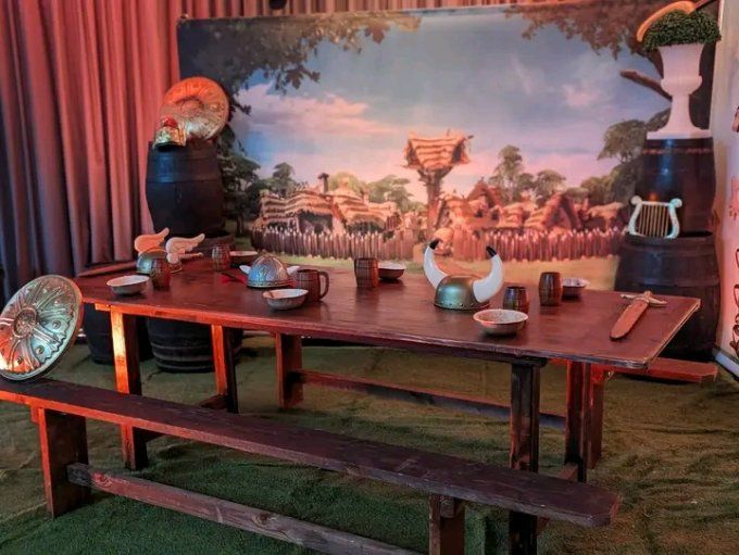2 Toiles de fond Astérix et Obélix 3mx2m