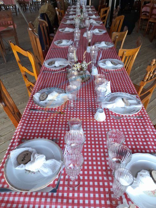 NAPPE VICHY ROUGE ET BLANC