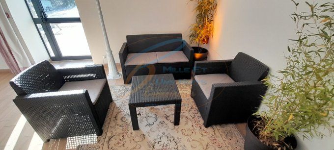 Coin  lounge en rotin pvc