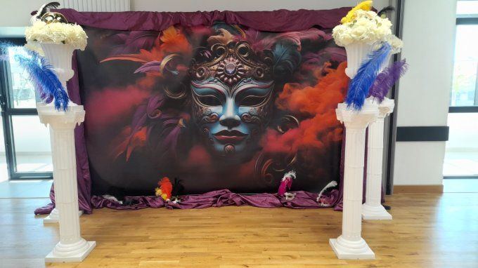 Toile de fond Carnaval de Venise 3mx2m