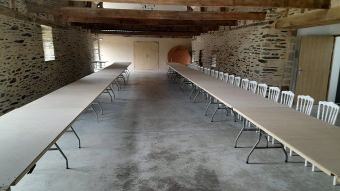 Table droite 0.90cm de large x 2mètres
