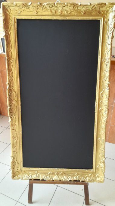 CADRE BAROQUE OR, TABLEAU ARDOISE