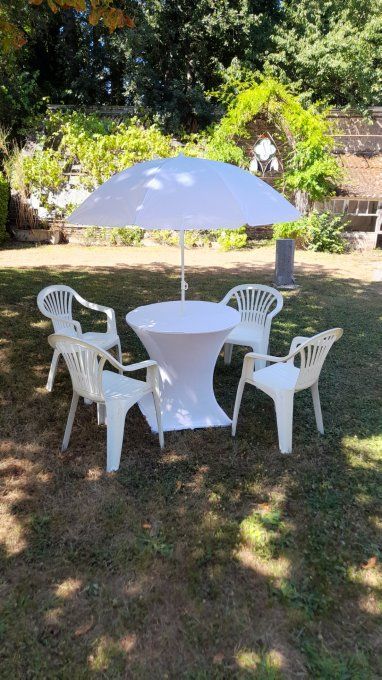 Table guéridon hauteur 75cm diam 80cm