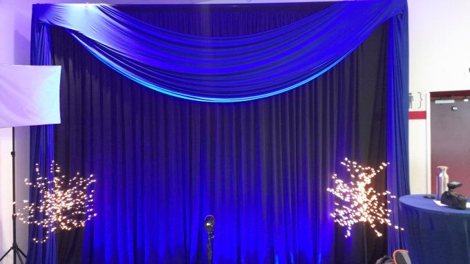 RIDEAU LYCRA NOIR 3MX4M