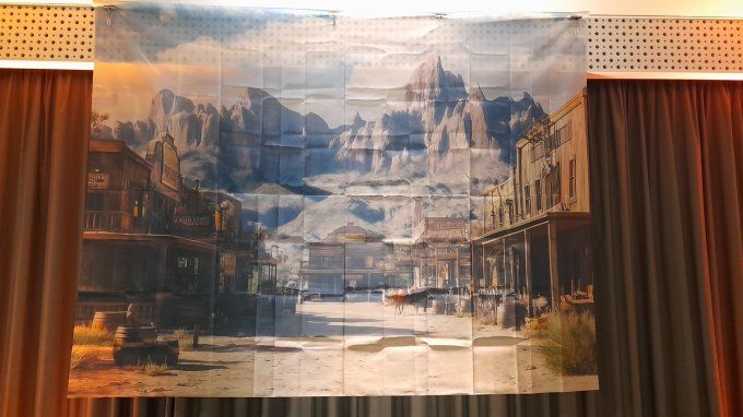 TOILE DE FOND WESTERN SALOON