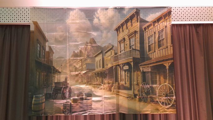 TOILE DE FOND WESTERN SALOON
