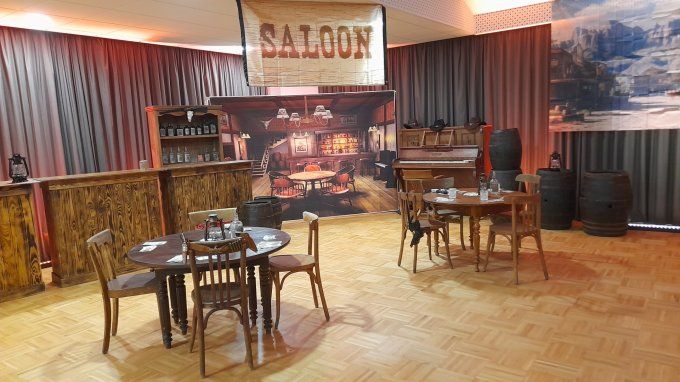 TOILE DE FOND WESTERN SALOON