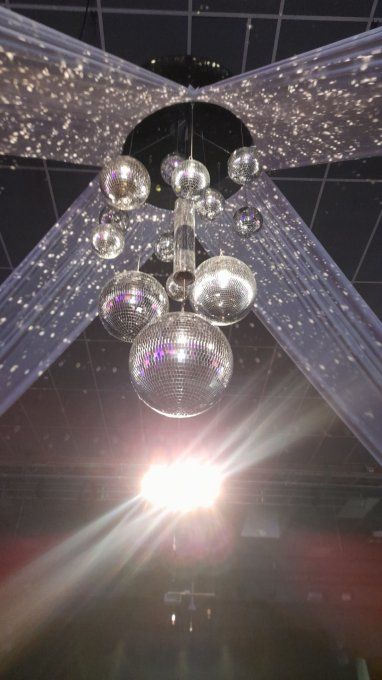 CENTRE DE PLAFOND BOULE DISCO