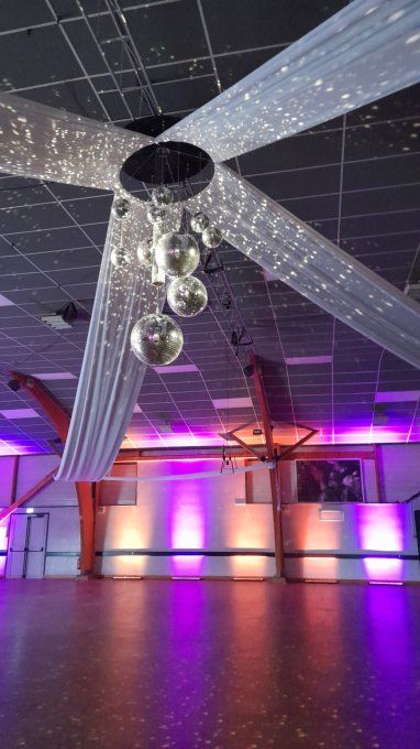 CENTRE DE PLAFOND BOULE DISCO