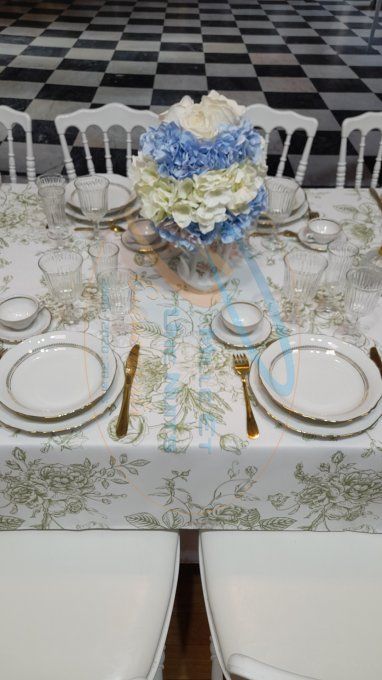 ASSIETTE VINTAGE FILET OR