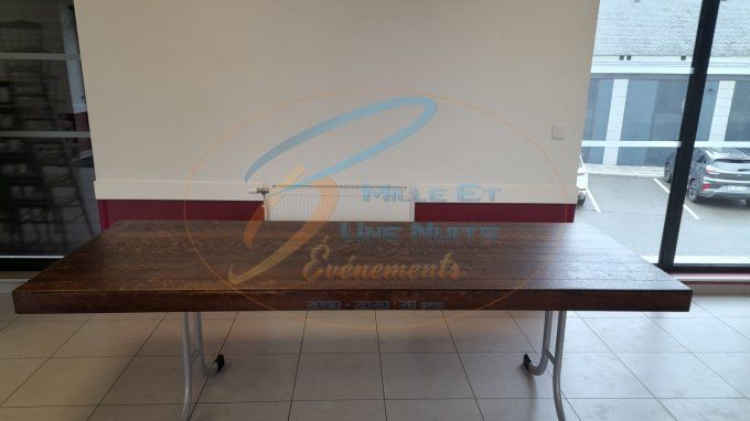 TABLE LE PLATEAU BOIS 2.00MX0.90M