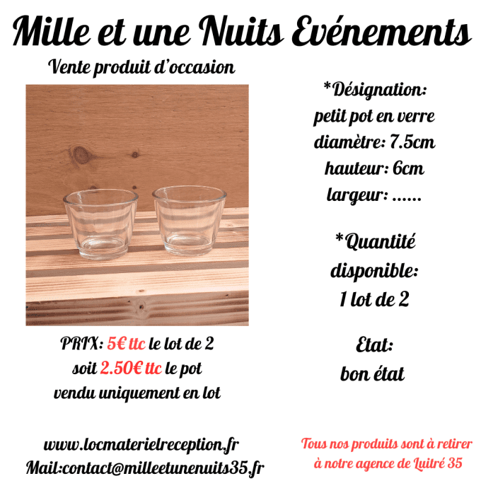 PETIT POT EN VERRE