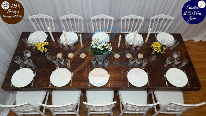 TABLE LE PLATEAU BOIS 2.00MX0.90M