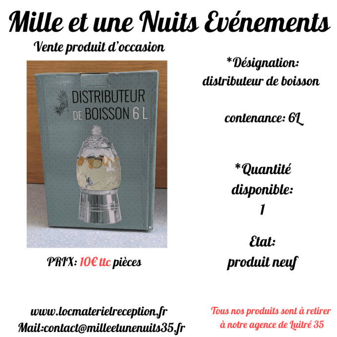 DISTRIBUTEUR DE BOISSSON