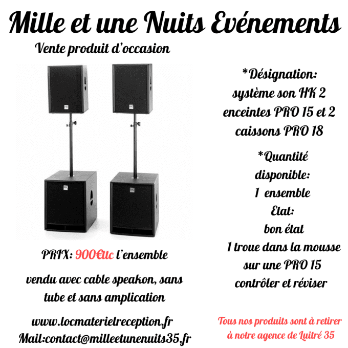 SYSTEM SON HK PRO 15 ET PRO 18
