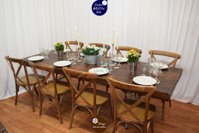 TABLE LE PLATEAU BOIS 2.00MX0.90M