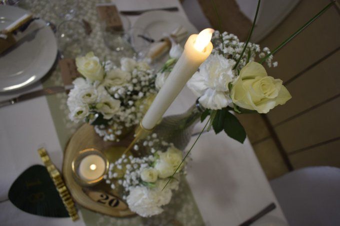 COMPOSITION FLORALE DE TABLE NATURE