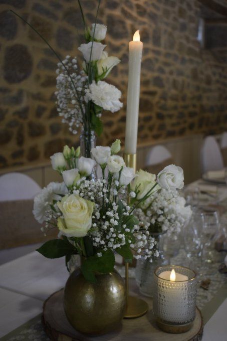 COMPOSITION FLORALE DE TABLE NATURE