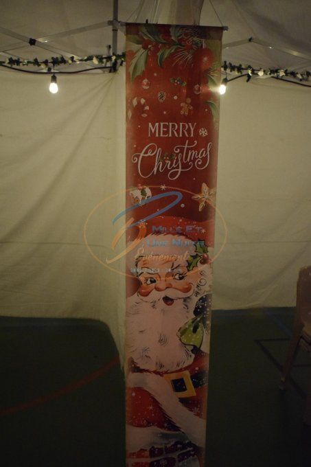 CACHE POTEAU NOEL  30CM X 1.80M