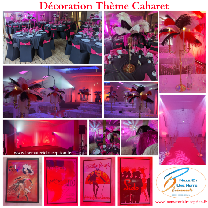 décoration thème cabaret
