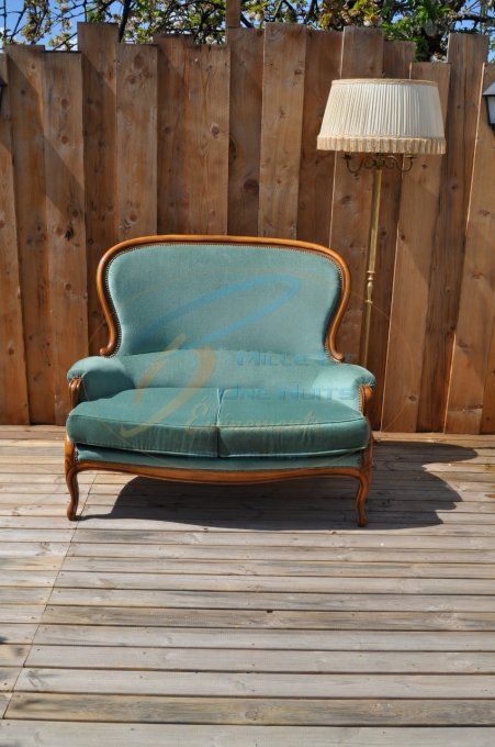 Banquette vintage 2/3 places VERT RETRO