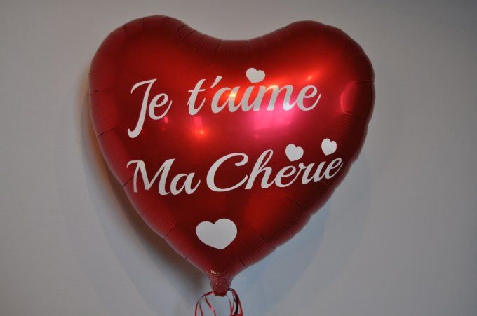 BOUQUET DE BALLON HELIUM PVC PERSONNALISE 56CM+ ALU 45CM