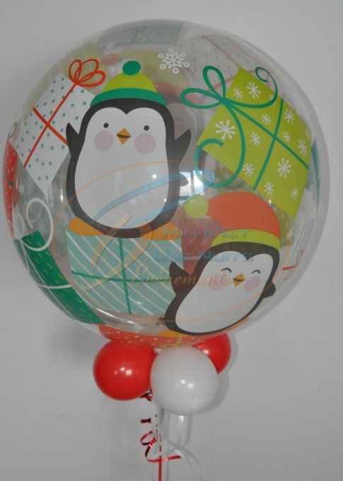 Bouquet de ballon pvc Noël à l'Hélium