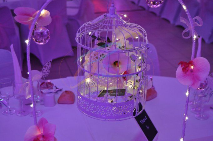 CENTRE DE TABLE  ARCHE BLANC