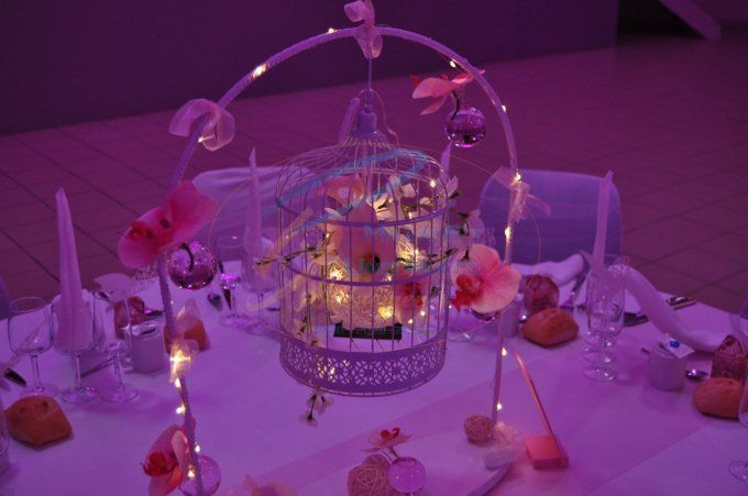 CENTRE DE TABLE  ARCHE BLANC