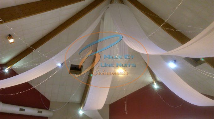 PLAFOND VOILE LYCRA BLANC