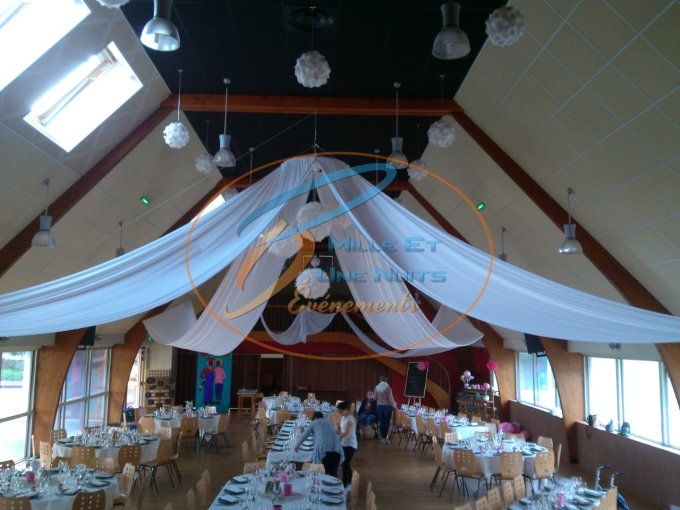 PLAFOND VOILE LYCRA BLANC