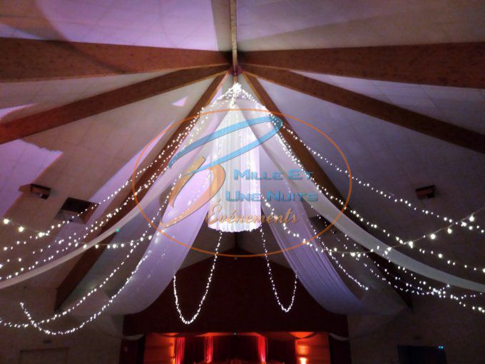 PLAFOND VOILE LYCRA BLANC