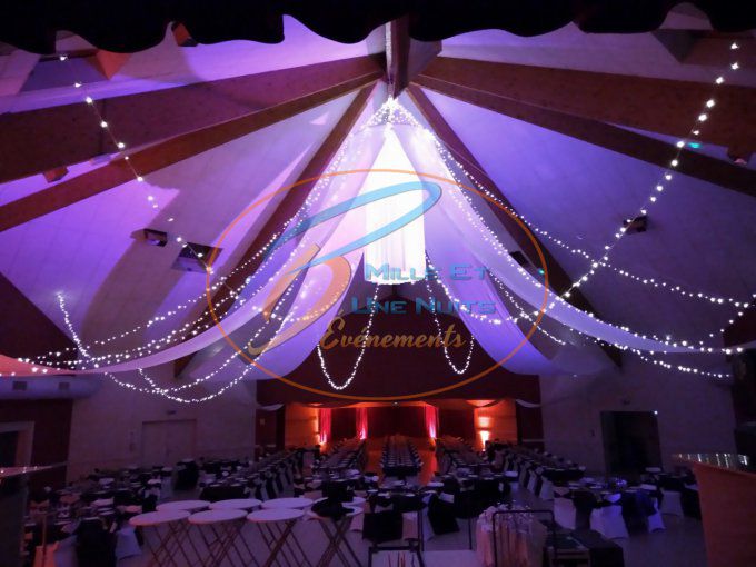 PLAFOND VOILE LYCRA BLANC
