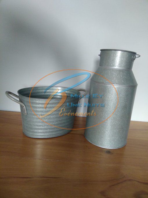 POT ZINC VINTAGE