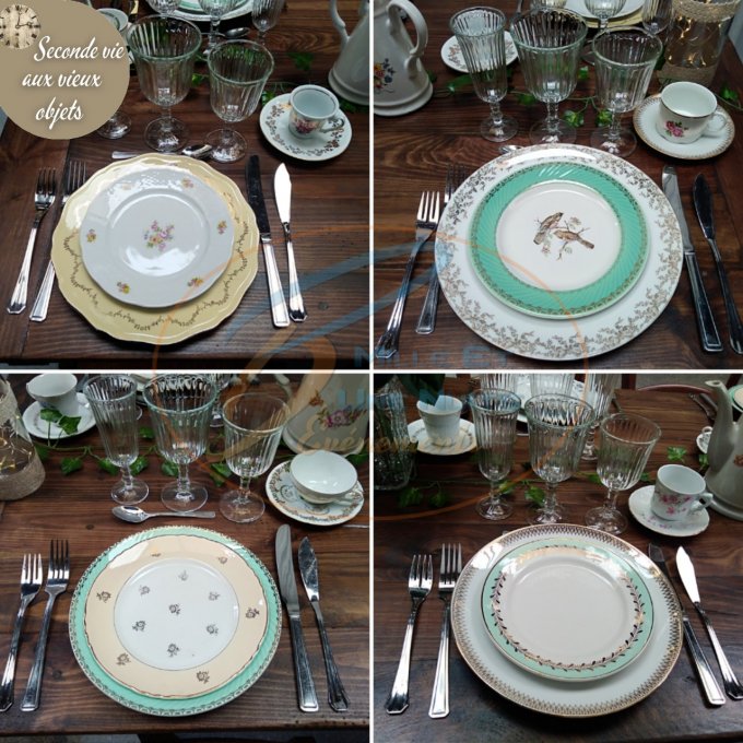 ASSIETTE VINTAGE DEPAREILLEE