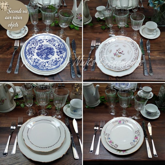 ASSIETTE VINTAGE DEPAREILLEE