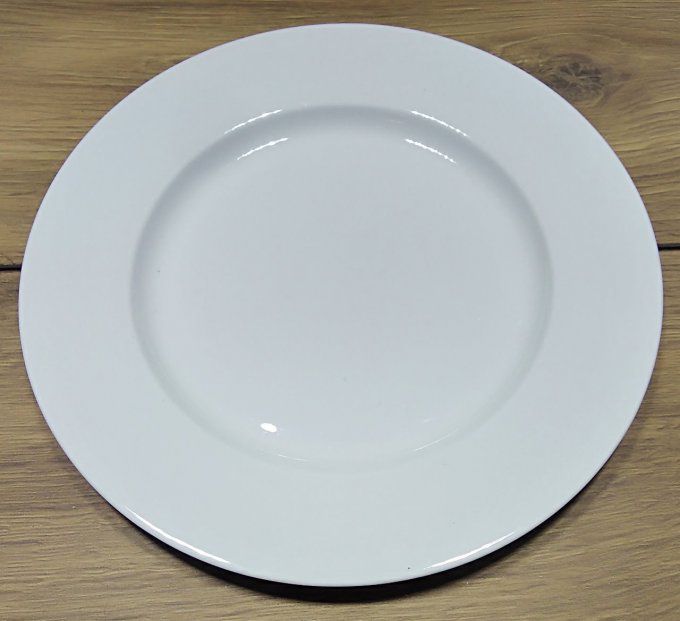 ASSIETTE PORCELAINE BLANCHE ELEGANTE