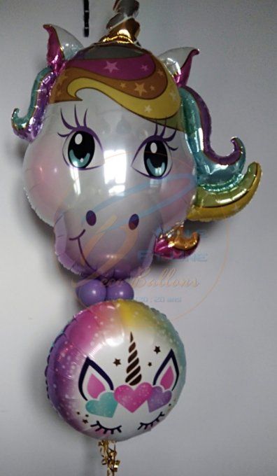 BOUQUET DE 3 BALLONS HELIUM ALU 45CM