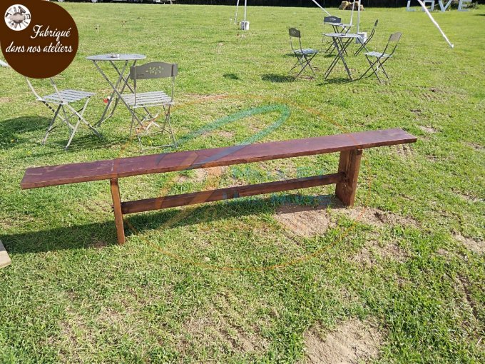 Banc en bois de 2.40m