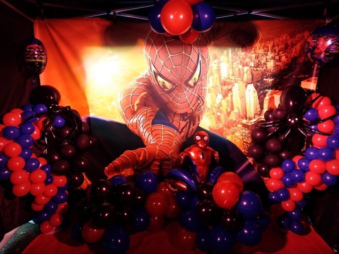 Toile de fond Spider Man 3mx2m