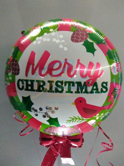 Bouquet de ballon alu Noël à l'Hélium